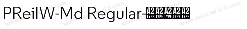 PReiIW-Md Regular字体转换